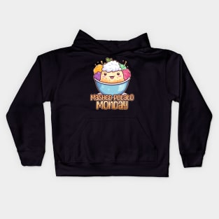 Mashed Potato Monday Foodie Design Kids Hoodie